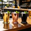 Cocktail Glass Stainless Steel Julep Cups 400ml Reusable Southern-style Wine Glass Elegant Metal Drinkware for Home Bar