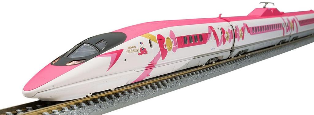 TOMIX N Gauge JR 500 7000 Series Sanyo Shinkansen Hello Kitty Shinkansen 8 Car Set 98662 Railway Model Train
