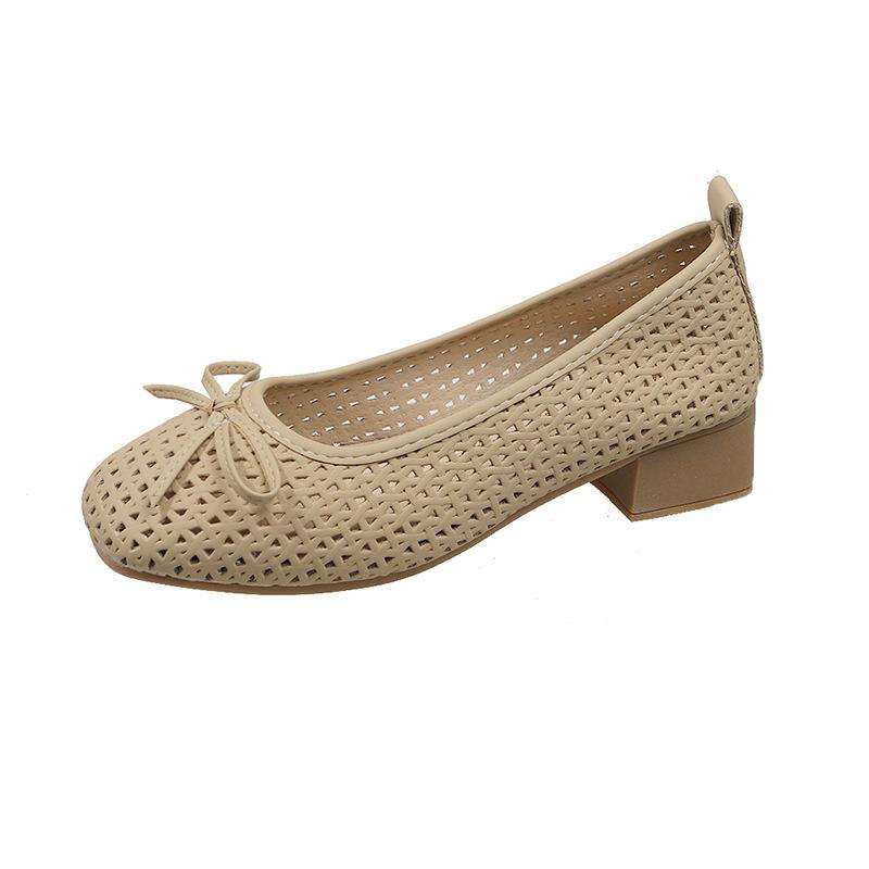 

Summer new famous style comfortable soft sole soft surface shoes shallow mouth breathable hole shoes women s casual women s shoes 35 хакі