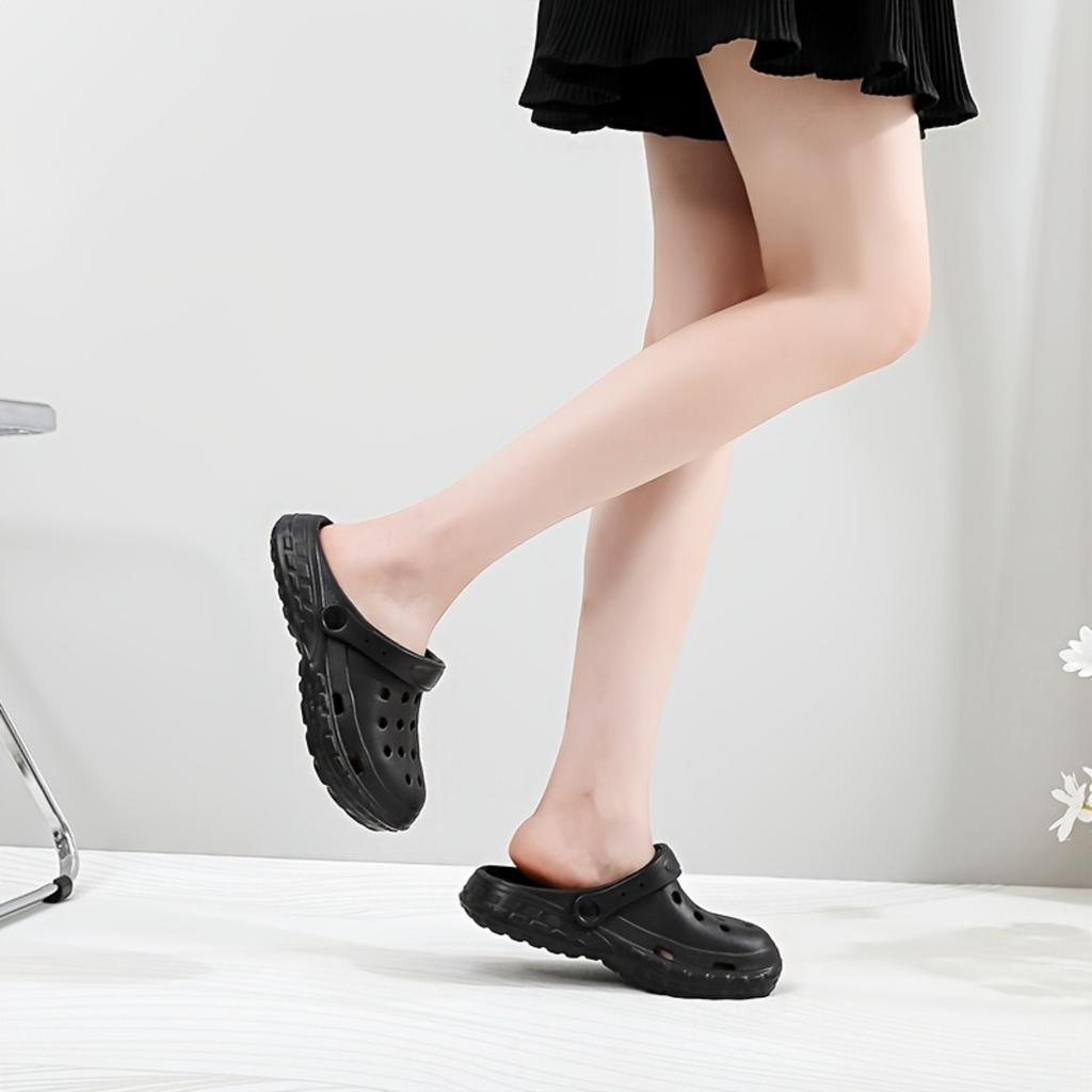 Summer New Thick Soled Casual Simple Comfortable Soft Breathable Cloud Feeling Indoor Home Outdoor Beach Hexagonal Hole Hole Shoes