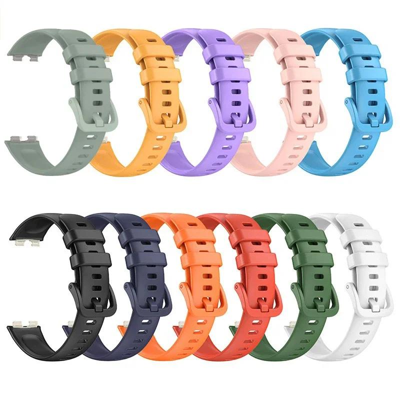 Strap For Huawei Band 8 9 10 Accessories Smart Watch Replacement Watchband Silicone Bracelet Huawei Band 8 10 Correas