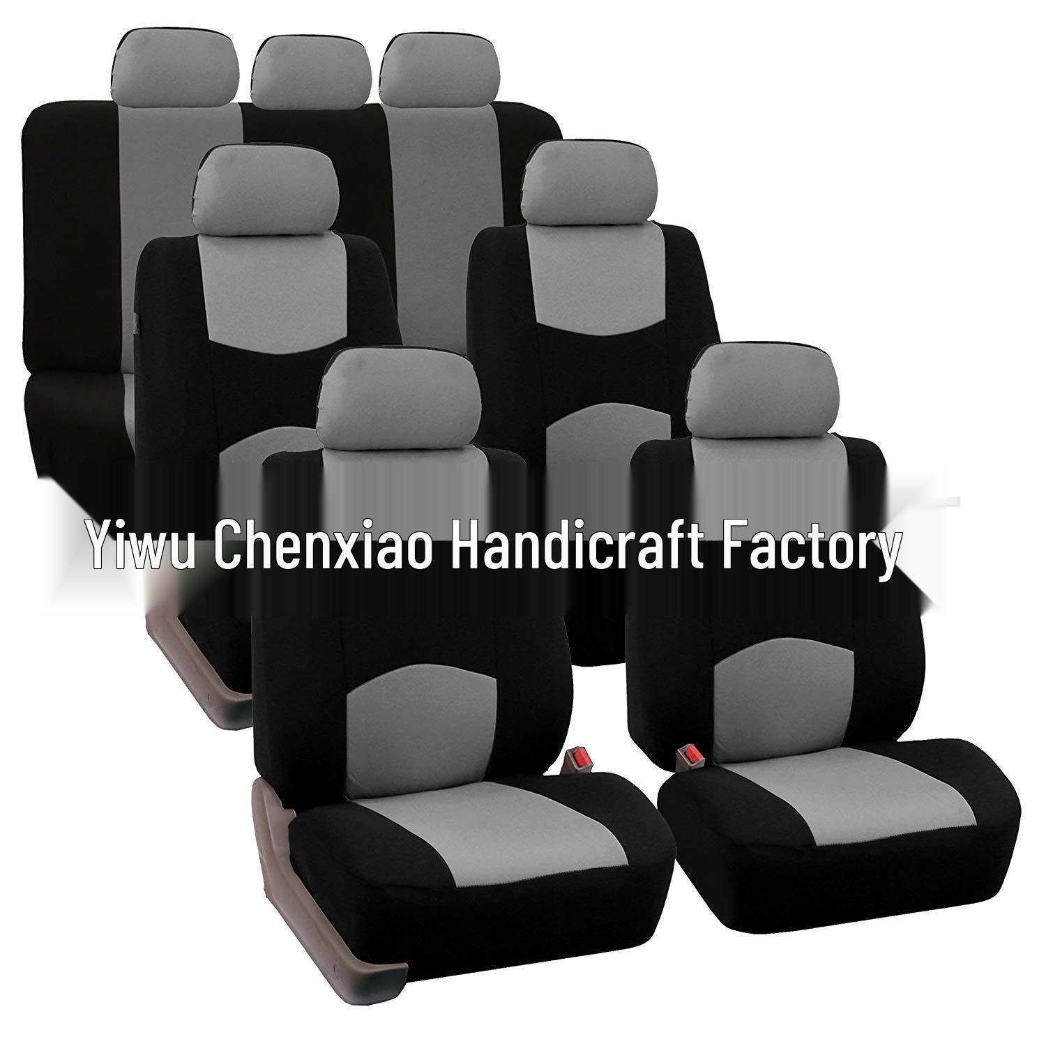 

13-Piece All-Season Universal Seat Cover Set for 7-Seater Small Cars Universal серый
