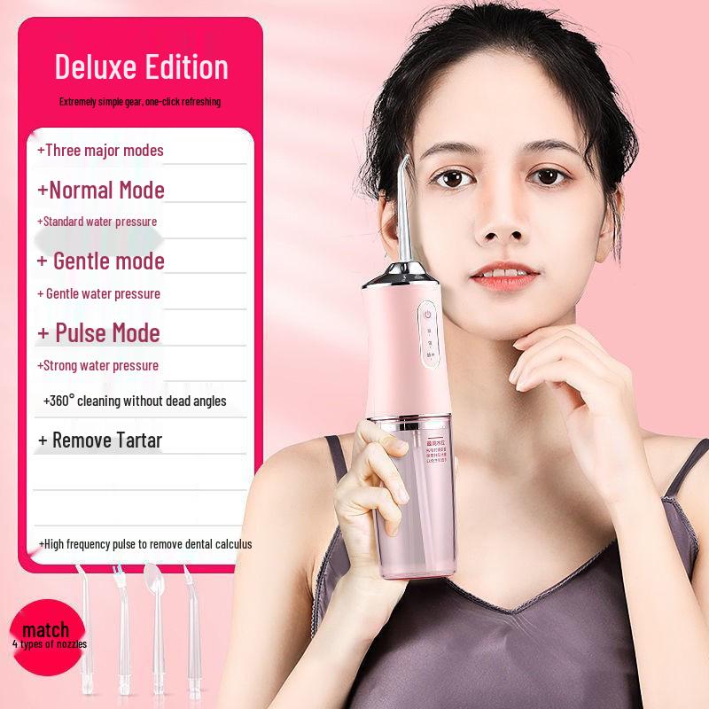 Portable Electric Oral Irrigator: Home Water Flosser for Teeth Cleaning and Gap Spraying