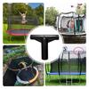 Trampolin T-Stück Teile Trampolin Stangenkappen Expansionsfittings Schutzrohr Schnellverbinder Für Trampolin Sicherheitsnetz