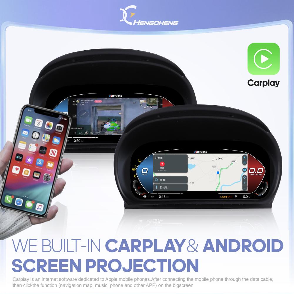 For BMW 3 Series E90/E91/E92/E93 2005-2012 Car Digital Cluster LCD Dashboard Player Carplay Cockpit Virtual Instrument