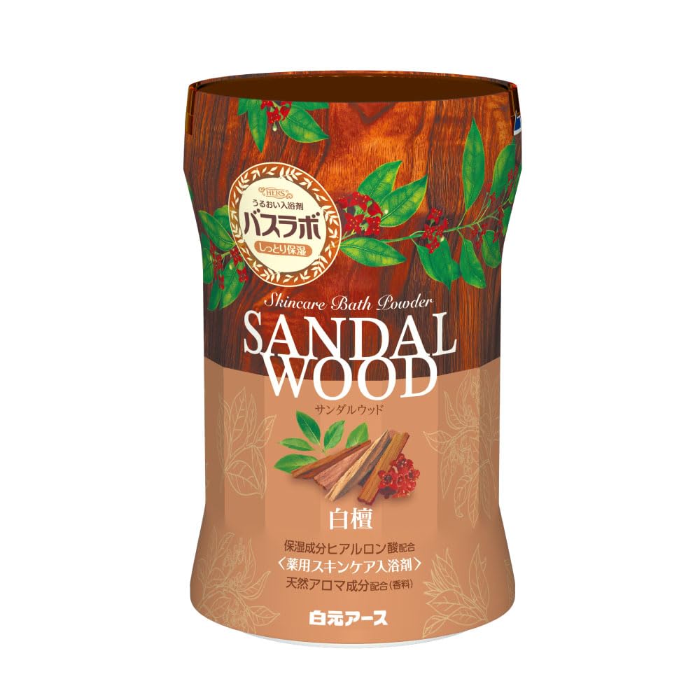 

Hakugen Earth HERS Bath Lab Sandalwood Bath Skincare Contains Hyaluronic Sandalwood Bottle, Scent, 540g, Additive, Powder, Medicated, Type, Acid,