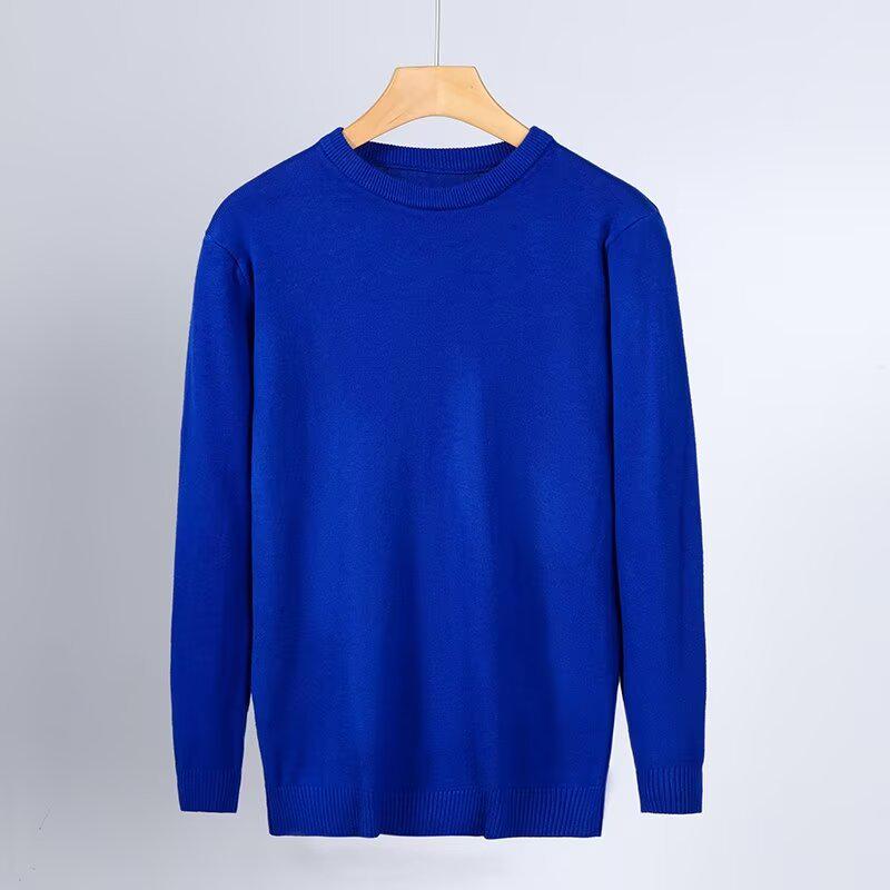 Men s Anti-Pilling Round Neck Pullover Sweater - Casual Warm Knitwear for Spring Autumn Winter M