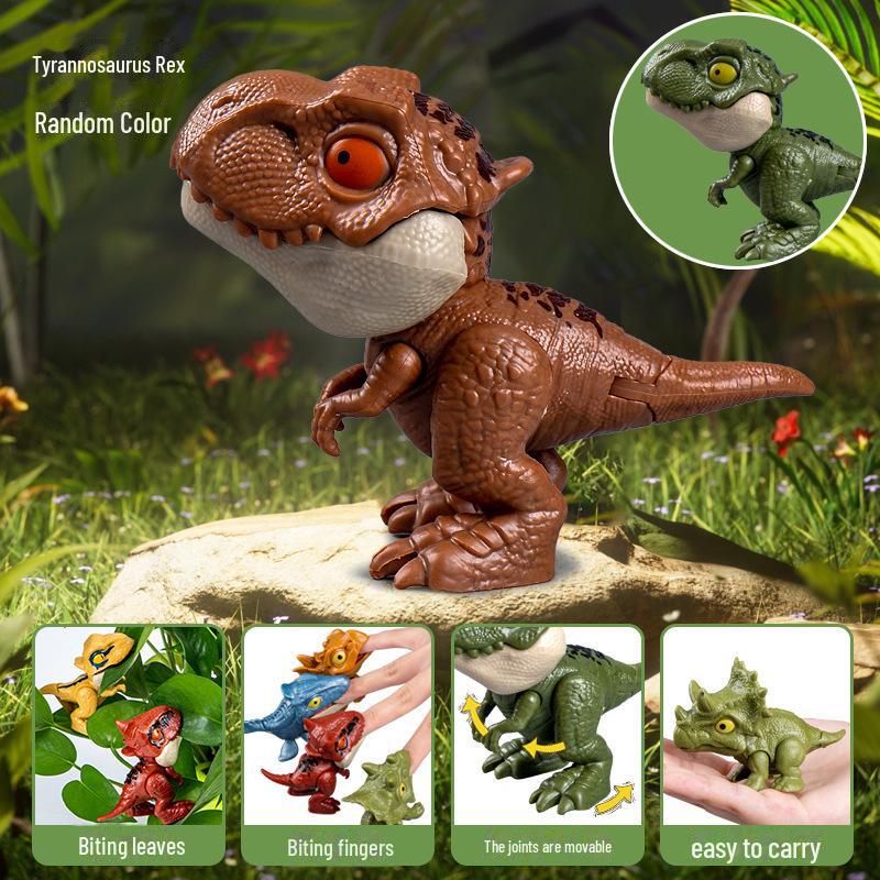 

Рухомий мультяшний динозавр: Мила іграшка, яка кусає пальці, для творчого прикраси дітей