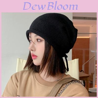 Knitted Winter Hat For Women With Drawstring Ear Flap Warmth Comfort