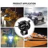 Motorcycle Fog LED Lighting, White/yellow DC12-85V Owl Auxiliary Spotlight, Car ATV Verge Car