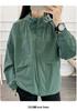 Women's Hooded Windbreaker: Stylish Petite Loose Fit Autumn Jacket for Outdoor Casual Wear