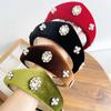 1pc European and American Velvet Headband for Women,Hairbands with Diamonds and Pearls Hair Hoop Lady Headwear Daily Wear