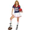 Atosa American Footballer Costume for Women - Size M/l - Blue Red and White Dress