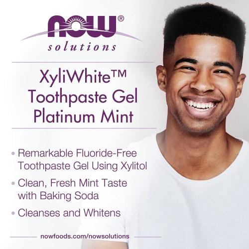 Now Foods Xyliwhite Platinum Mint with Baking Soda Toothpaste, 6.4 oz