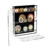 Clear Acrylic Round Coin Holder Desktop Storage Case Sturdy Display Box Craft Supplies for Collectors and Jewelers