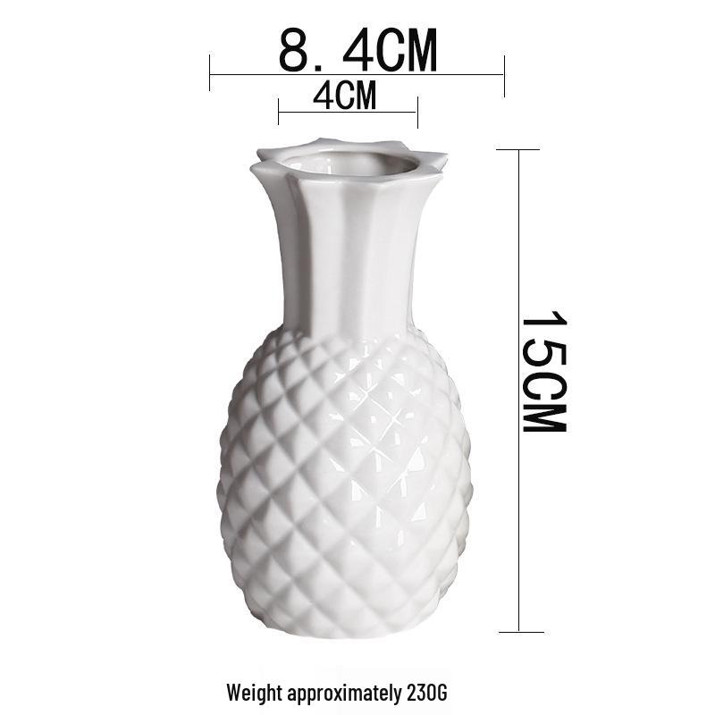 

Minimalist Ceramic Vase: Cross-Border Decor for TV Cabinet, Desktop & Home, Perfect for Artificial, Dried, Fresh Flowers & Hydroponics. Without Plant