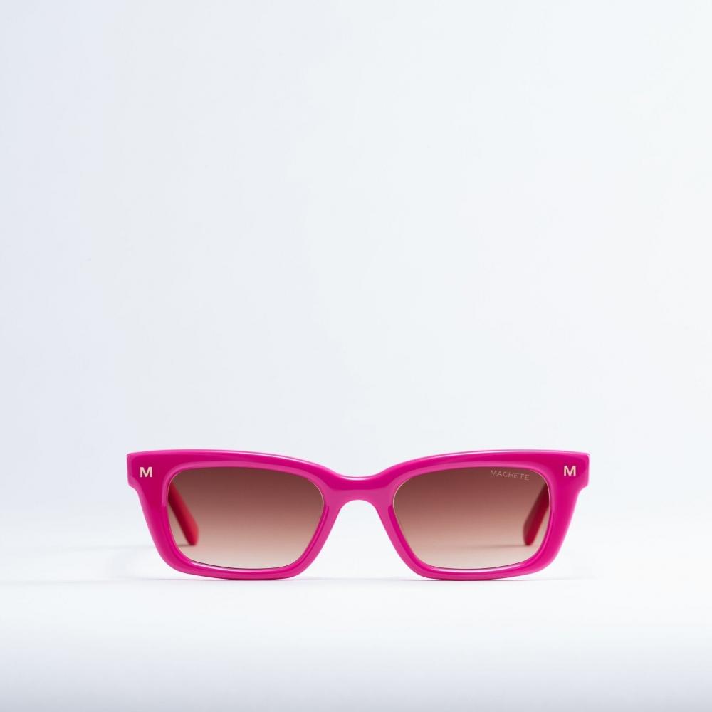 

MACHETE Рубиновые солнцезащитные очки в цвете Neon Pink Pink