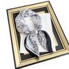 New simulated silk small square scarf summer fashion versatile sunshade headscarf decorative chain printed silk scarf