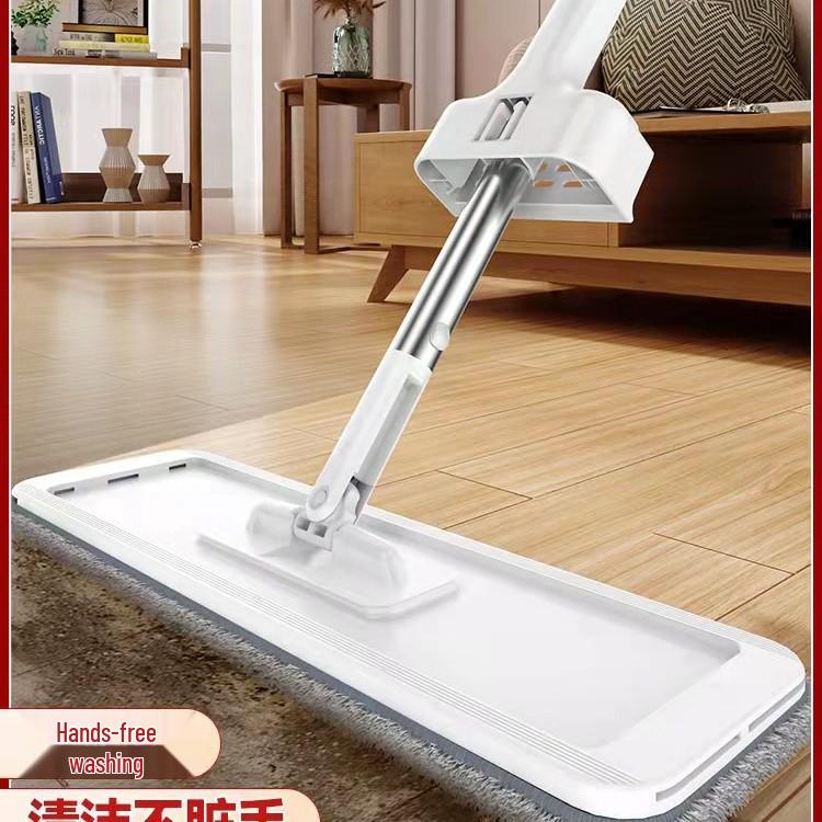 Σφουγγαρίστρα Χωρίς Χέρια με Κάδο - Τεμπέλικο Καθάρισμα Δαπέδου, Αναδιπλούμενη Επίπεδη Σφουγγαρίστρα, Καθαρισμός με Ένα Πέρασμα, Δεν Χρειάζεται Πλύσιμο