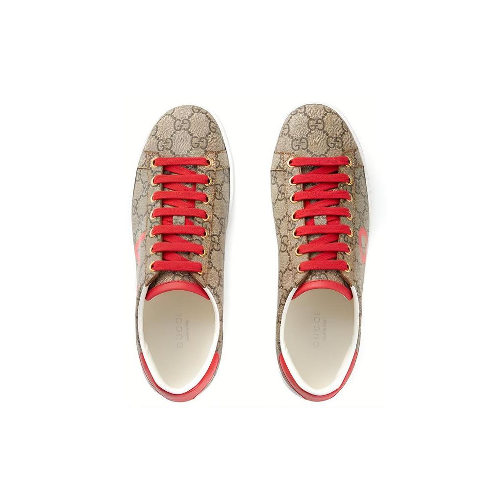 Gucci ACE Low Top Stylish Skateboarding Shoes Women's Ebony 682214 UKE10 8760