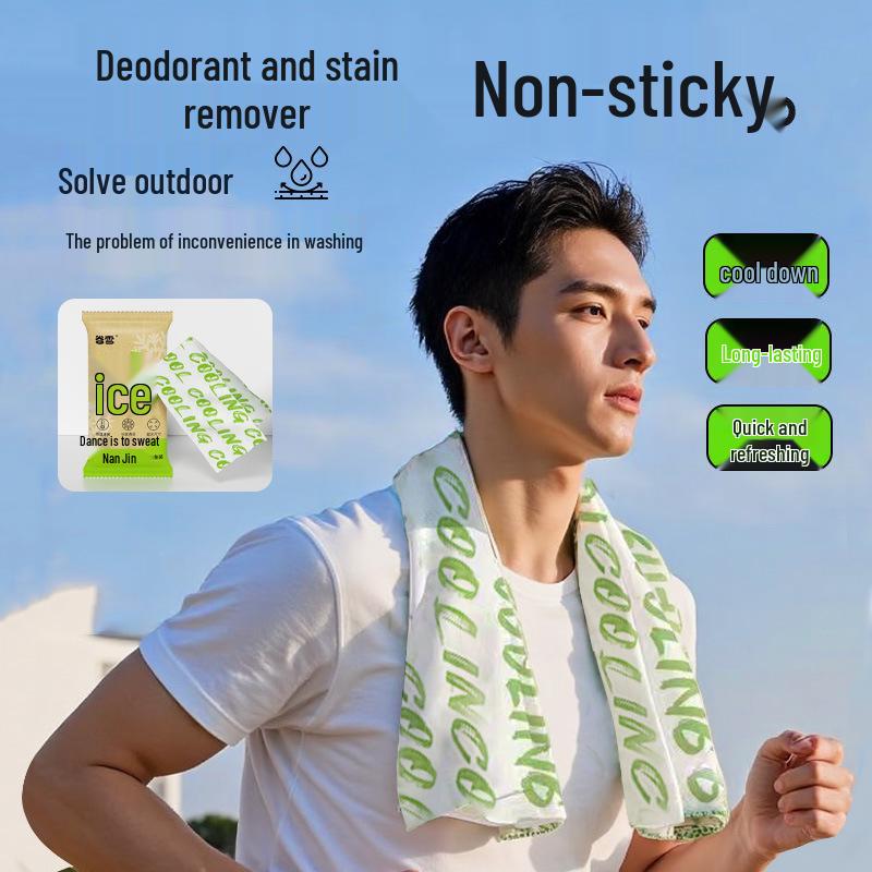 Ice-Feeling Cooling Wipes: Non-Sticky, Sweat-Removing Towels for Sports and Summer Heat Relief