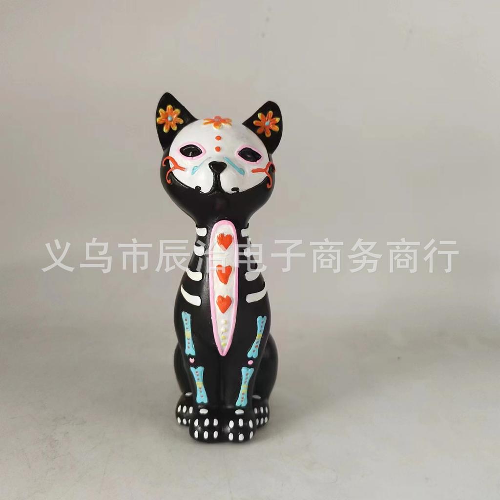 The new ghost cat desktop ornament is suitable for festive decoration atmosphere