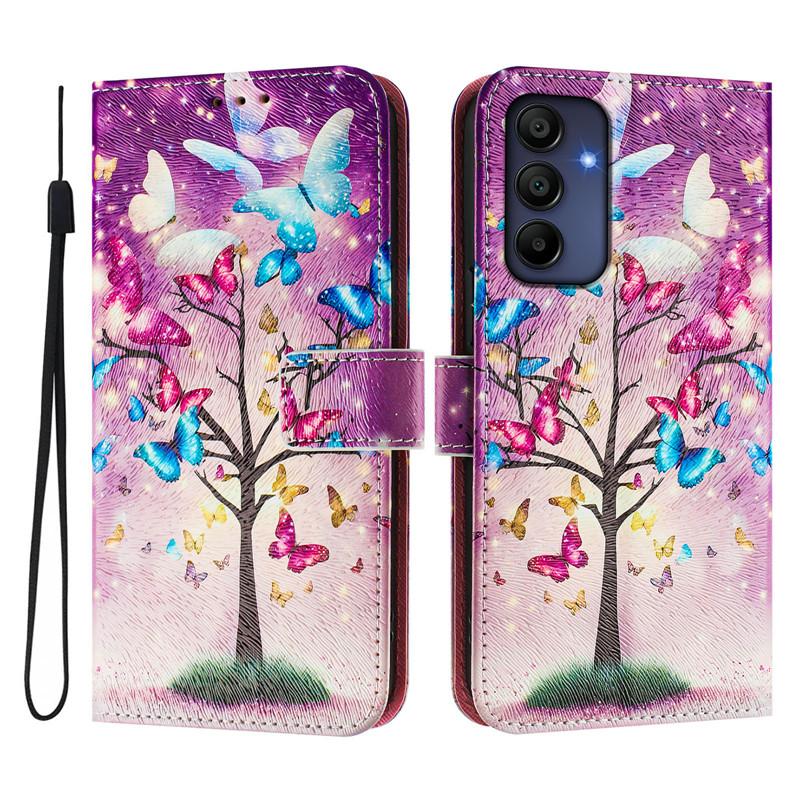 Luxury Flip Leather Case For Samsung Galaxy A17 A07 A16 5G Flip Cover on For Samsung A17 A06 4G Wallet Bags Flower Cases Shell