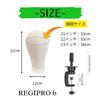 RegiProb 22-inch Canvas Mannequin Head with Desktop Clamp, Faceless, for Wigs and Hats