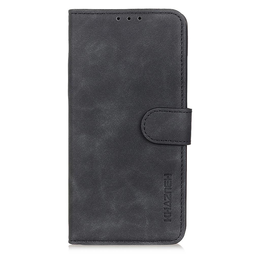 KHAZNEH For Xiaomi Redmi Note 12 4G Stand Phone Case Retro Texture Wallet PU Leather Phone Cover