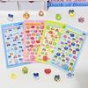Shipping Set of 4 Tamagotchi 3D Stickers and Decorative Stickers Featuring and Perfect for DIY and of [Japan 1-3 Days] - Cute, Glittery, Mametchi,