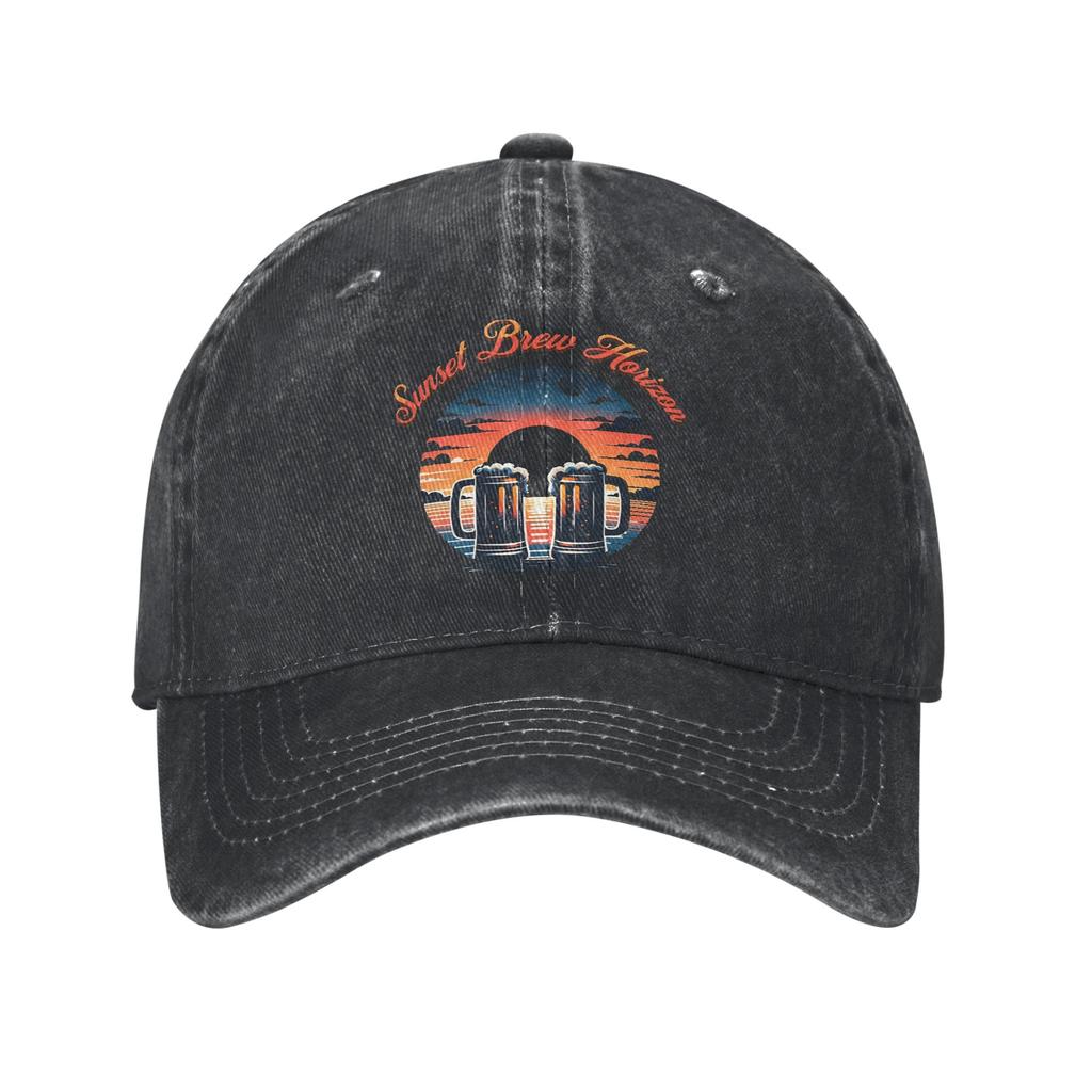 Vintage USA Flag Beer Baseball Cap Unisex Women Distressed Denim Washed Snapback Hat Outdoor Workouts Adjustable Hats Cap