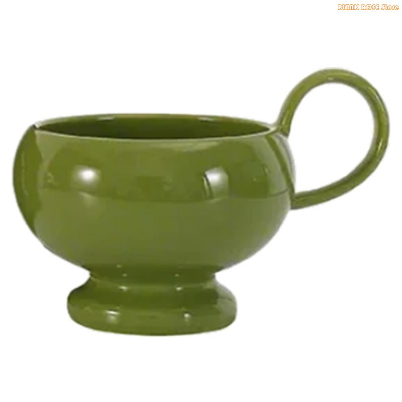 K1AE Stylish 280ml Handle Mug Ceramic Coffee Cup For Home Or Office Use