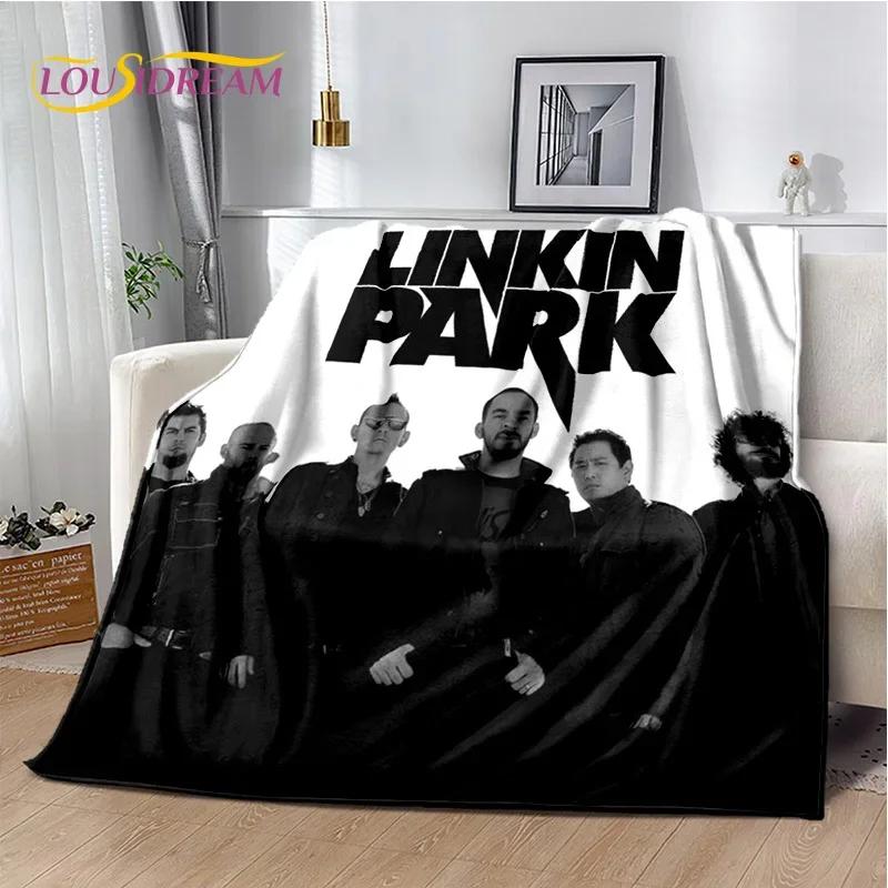 Ρετρό Μουσικό Συγκρότημα 3D L-Linkin-Park Μαλακές Κουβέρτες, Κουβέρτα για Ζέσταμα Άνετη Κουβέρτα για Πικνίκ Κρεβάτια Καναπέ Σπίτι Υπνοδωμάτιο Παιδί