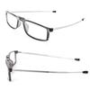 TR90 Folding Anti-Blue Light Reading Glasses for Men & Women, Portable with Telescopic Stainless Steel Legs