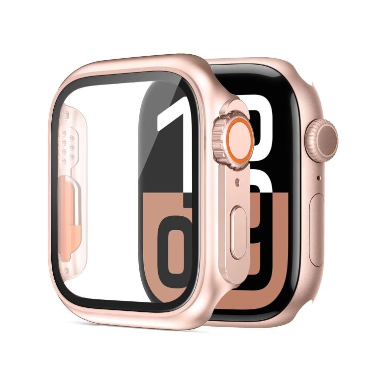 Cambia con Custodia per Orologio PC Integrata in Vetro Temperato Ultra 49mm per Apple Watch Serie 6/5/4/SE 44mm, Copertura Anti-Caduta Completamente Avvolgente, Solo Custodia