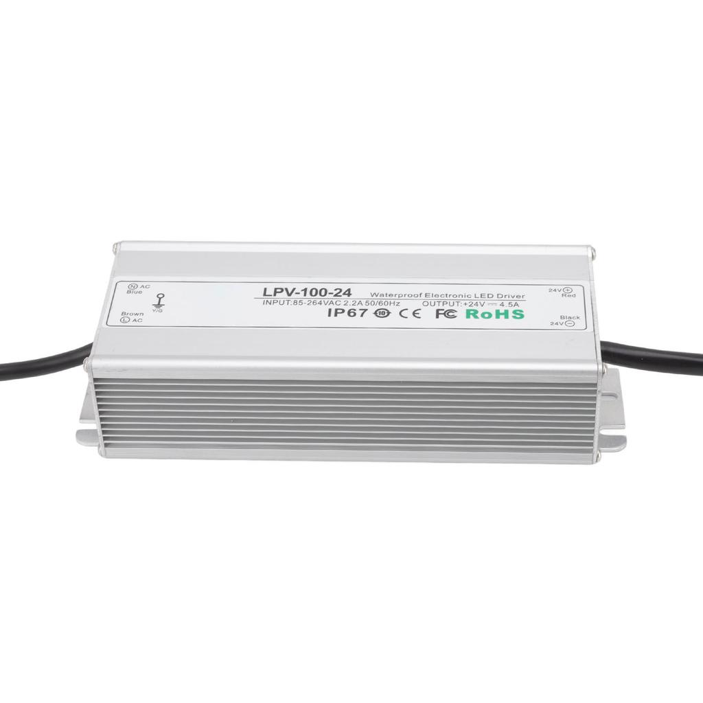 LED Driver Waterproof IP67 Constant Voltage Power Supply Transformer Adapter 100W 24V 4.5A