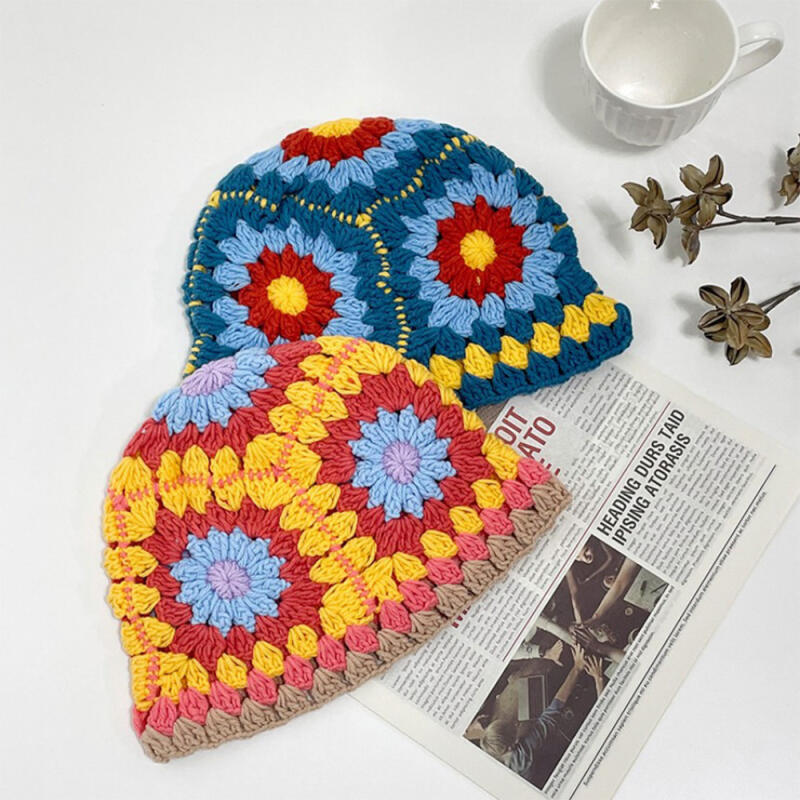 Женская вязаная панама C6560_Black