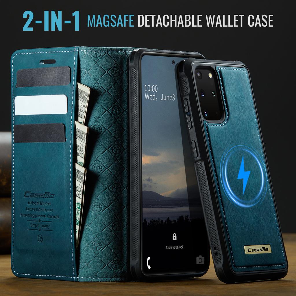 For Samsung Galaxy S20 Plus 5G Case CASEME C49 Compatible with MagSafe RFID Blocking Detachable Wallet Leather Phone Cover