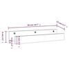 823586 vidaXL Étagères murales 2 pcs Gris 50x12x9 cm Bois de pin massif