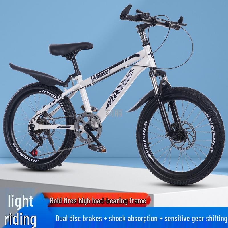 Children's Mountain Bike: Variable Speed, Disc Brake, Ages 6-12, Suitable for Boys, Girls, and Teens