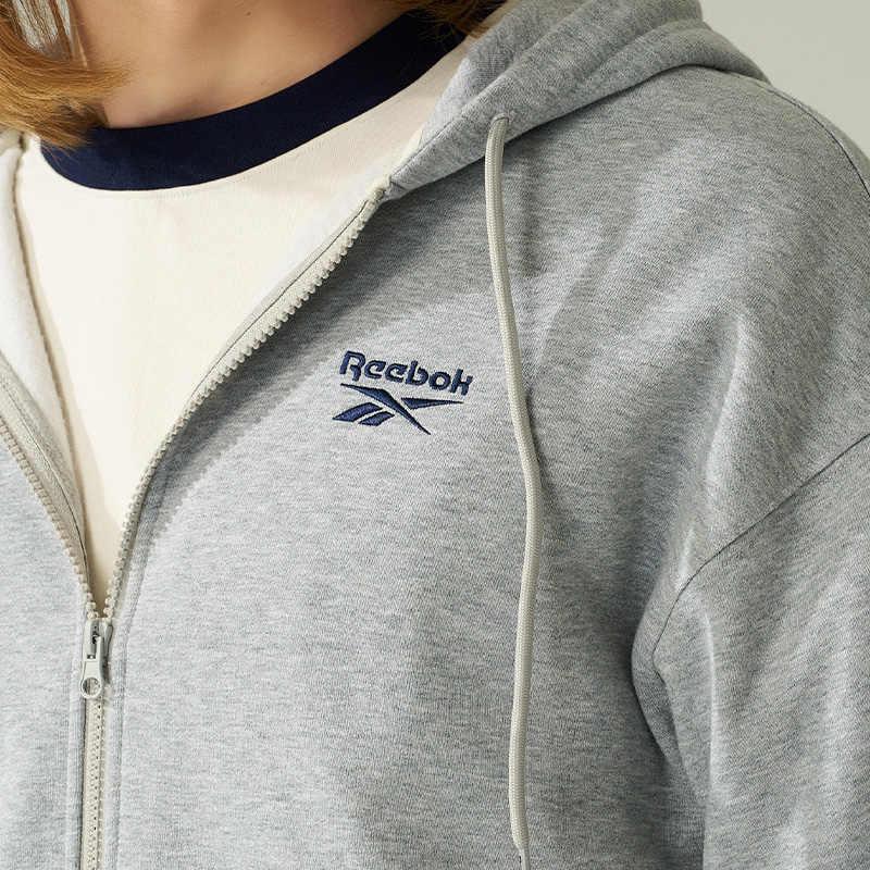 Reebok American Retro Solid Color Fashion Simple Versatile Jacket Unisex Jacket Light-Gray 24FRM113UGG3