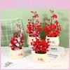 Sweet Wealth Winter Fruit Simulation Pottery Fake Flower Bonsai Decoration Home
