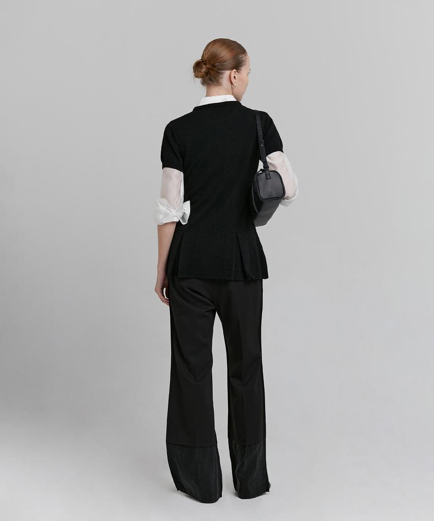 Loutaideu Layered Boots Cut Pants [Black]