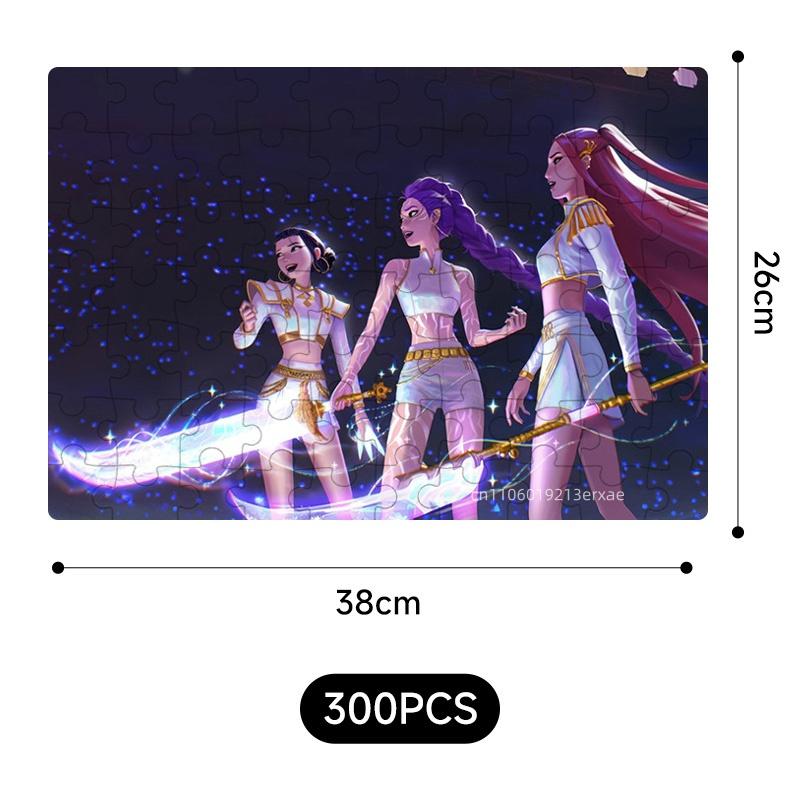 New  Demon Hunters jigsaw puzzle Toys Board Game Rumi Mira Zoey Huntrix Character Pattern Collectible Decor Children Gifts