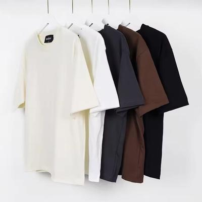 Summer T Shirts for Women Men Brown Casual Female Streetwear Tees Unisex Basic Solid Young Cool Tops