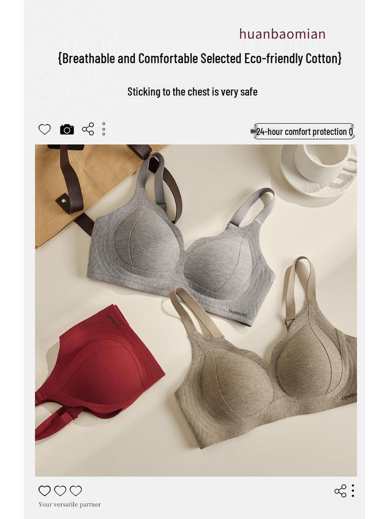 Women's Seamless Anti-Sagging Wireless One-Piece Lifting Bra