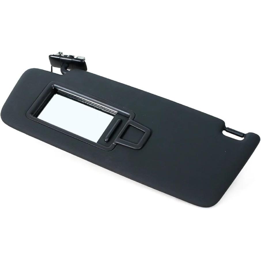 RQHEQLJV Black Sun Visor Compatible for VW Golf 7 MK7 GTI Superb3 Car Front SunVisor Panel with Makeup Mirror Black Sunshade(1pc Black Left)