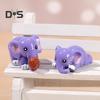 4Pcs Elephant Figurine Exquisite Realistic Resin Micro Landscape Decor Animal Miniature