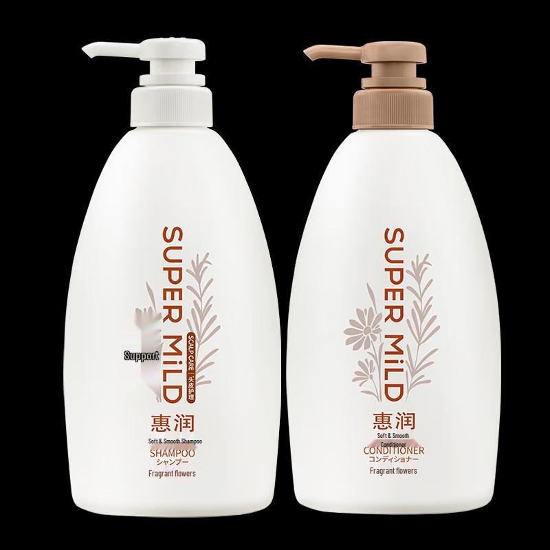 Huirun Soft & Clean Fresh Flower Scent Shampoo & Conditioner Set