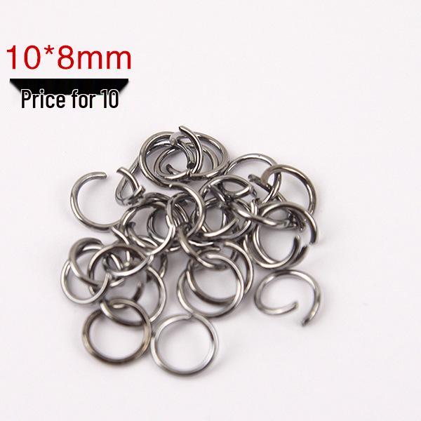 Gold-Plated & Silver-Plated Jump Ring Nine-Needle Keychain DIY Jewelry Accessory